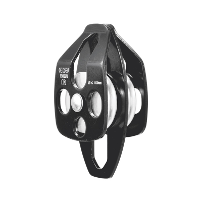 Double Pulley on Ball Bearing with Two Side Attachment